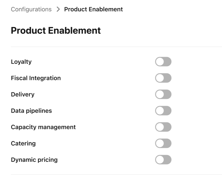 A screenshot of a product enablement

Description automatically generated